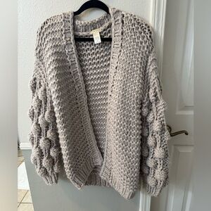 Chunky Knit Gray Sweater